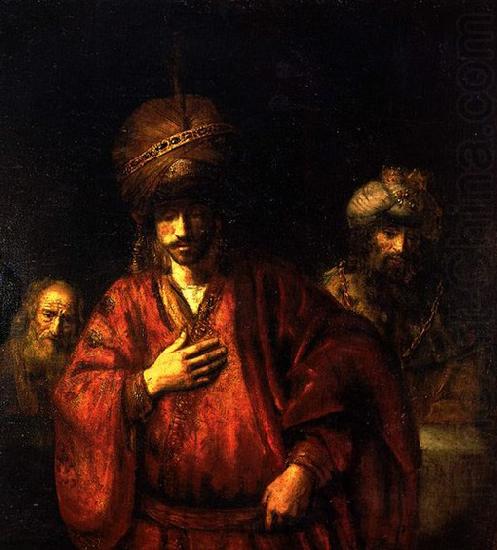 Haman disgraced, REMBRANDT Harmenszoon van Rijn